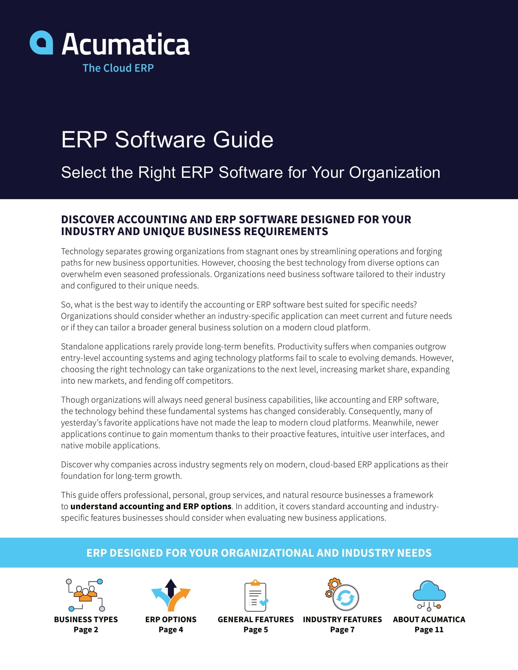 Acumatica ERP Singapore Partner – Netsense | ERP Software Benefits