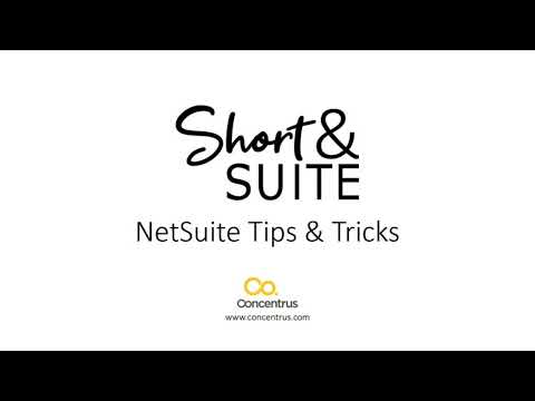 Short & Suite NetSuite tips and tricks for efficient business management.