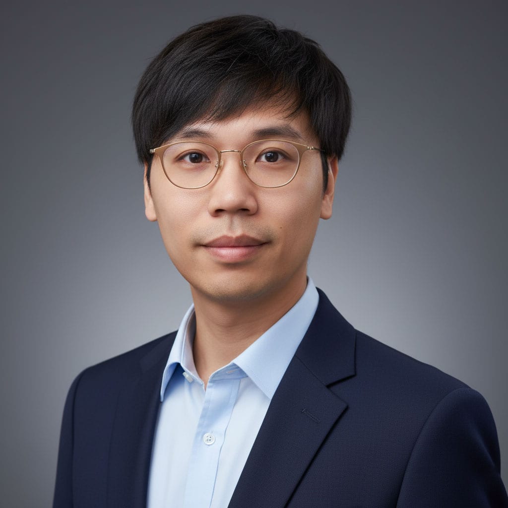 Professional business portrait of a confident man in formal attire, emphasizing leadership and corporate image.