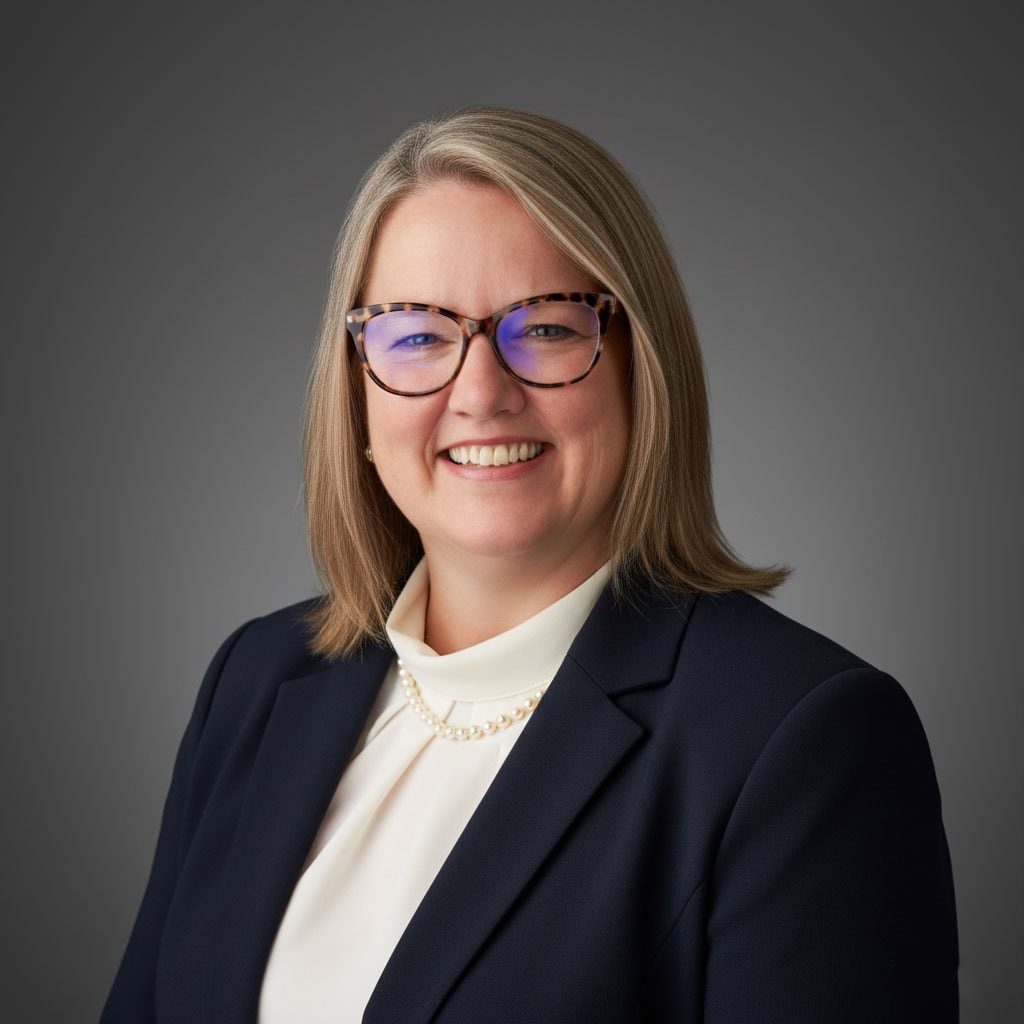 Effective leadership portrait of a professional woman in business attire, promoting success and confidence in corporate environments.