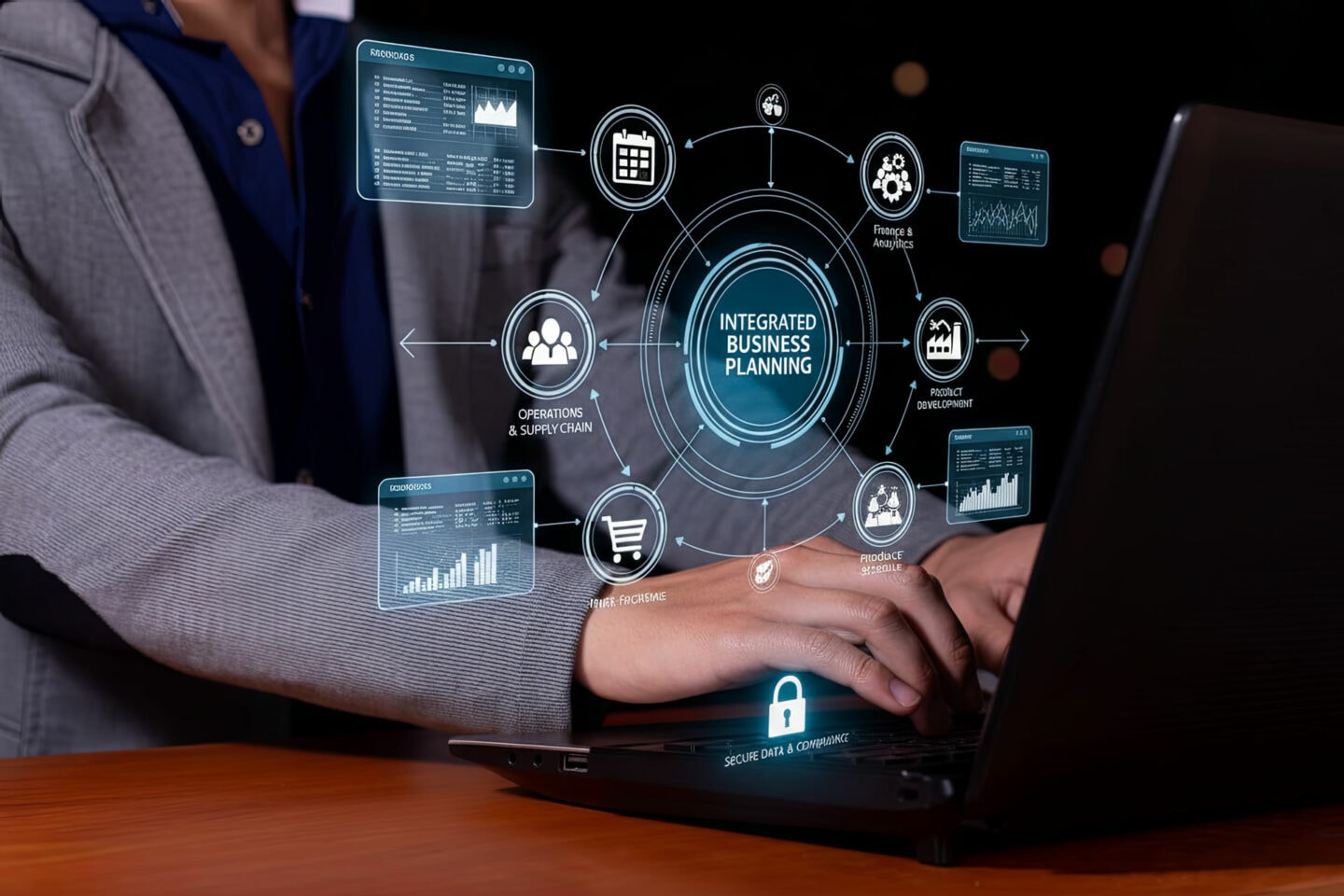 Innovative business planning technology with digital analytics and supply chain management.