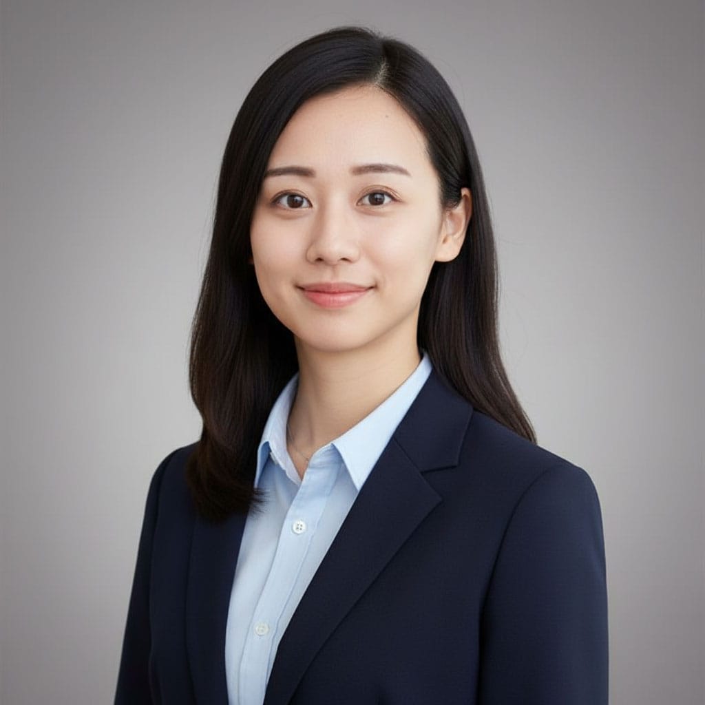 Elegant professional woman in business attire for corporate and corporate headshot purposes.