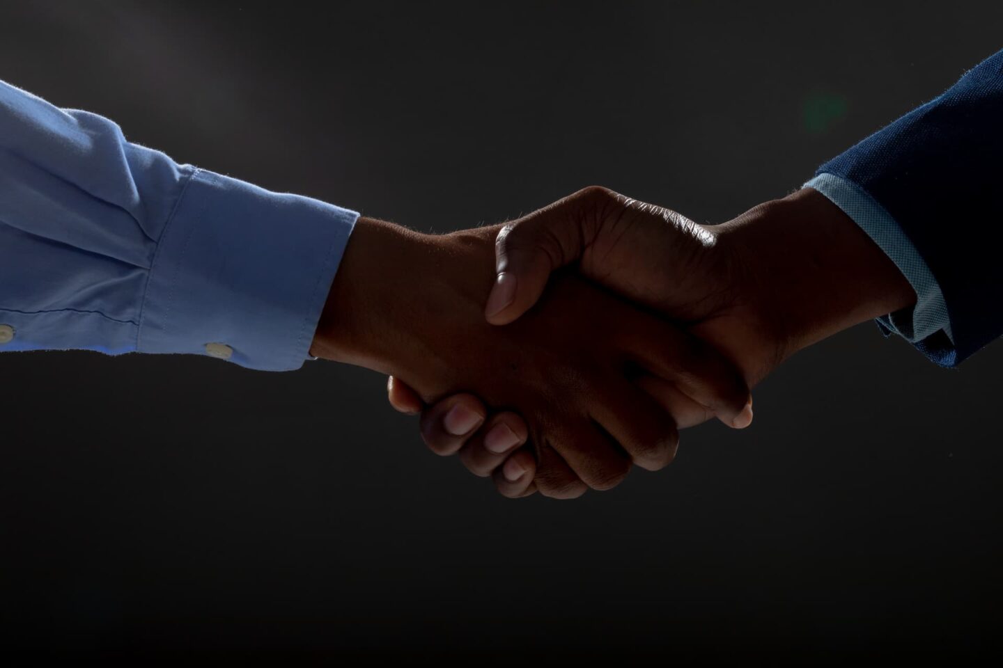 A handshake representing partnership