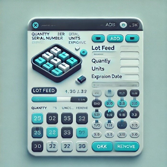 Push-button digital counter for inventory management and quantity tracking.