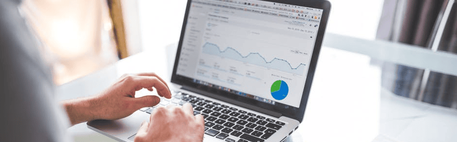 Detailed analytics dashboard on a laptop for data insights and performance tracking at Concentrus.