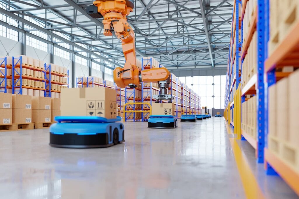 warehouse robotics for packing