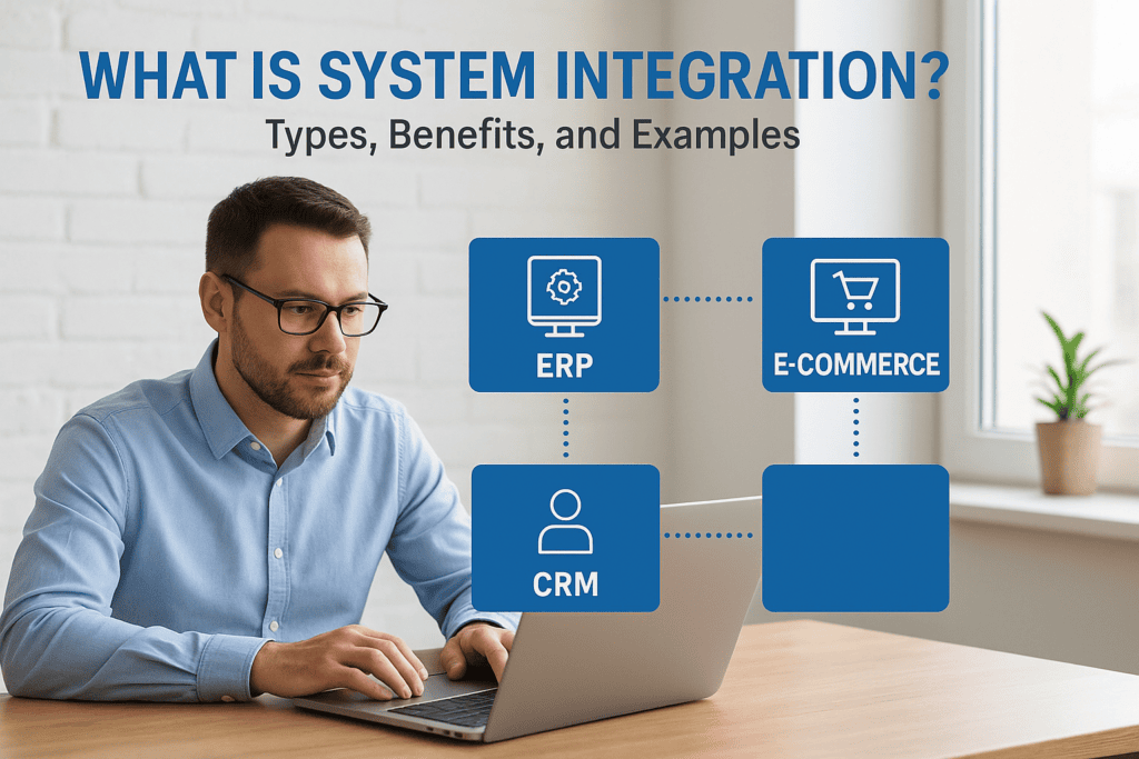 Efficient system integration for business growth with ERP, CRM, and e-commerce solutions.