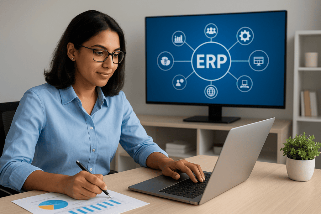 ERP software for streamlined business processes and data integration.