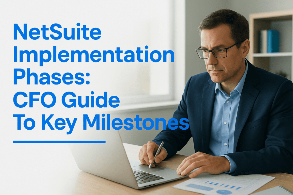 Business professional working on a laptop with financial charts and documents.