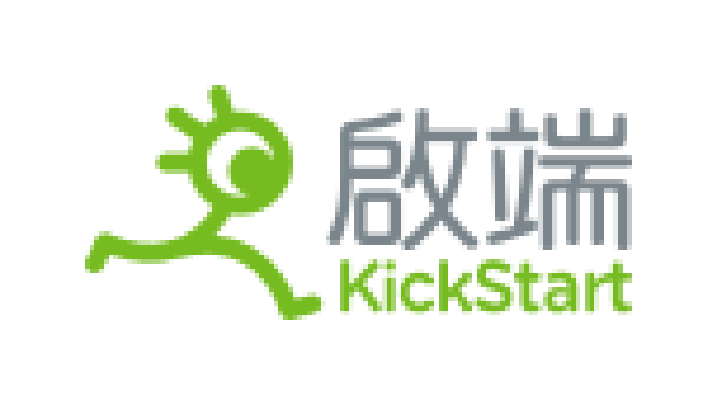KickStart logo with a green gear and stylized figure representing innovation.